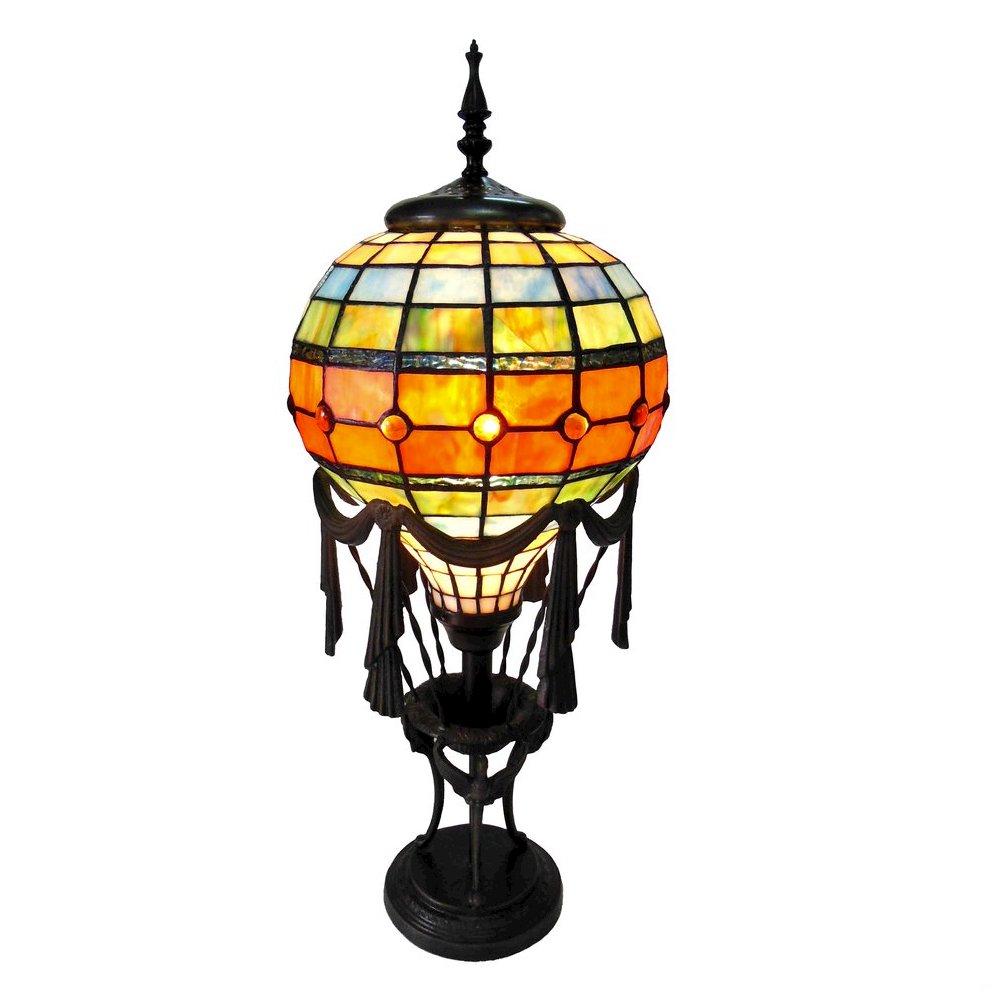 ROZIER Tiffany-style 1 Light Table Lamp 11" Shade. Picture 1