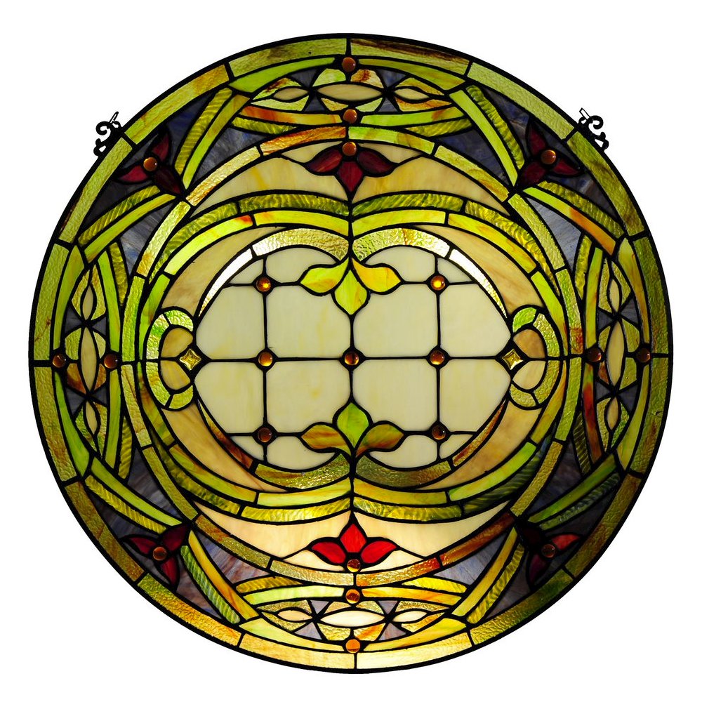 Tiffany-glass Float Design Window Panel 24". Picture 1