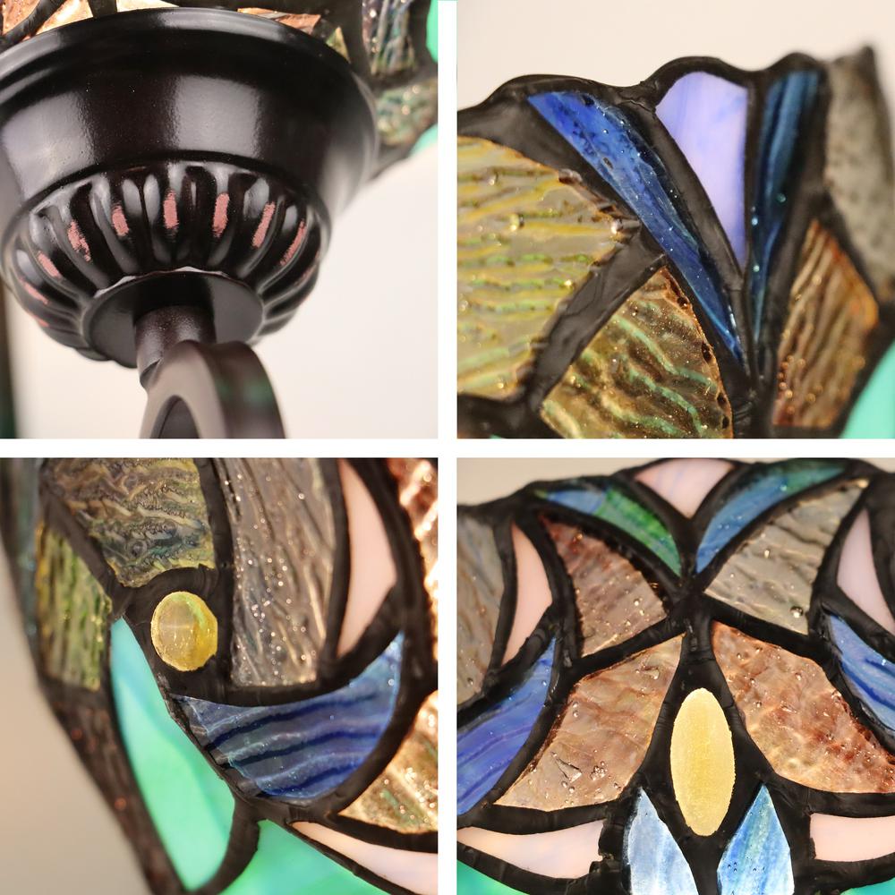 LIAISON Victorian-Style 1-Light Antique Dark Bronze Finish Wall Sconce 8" Shade. Picture 4