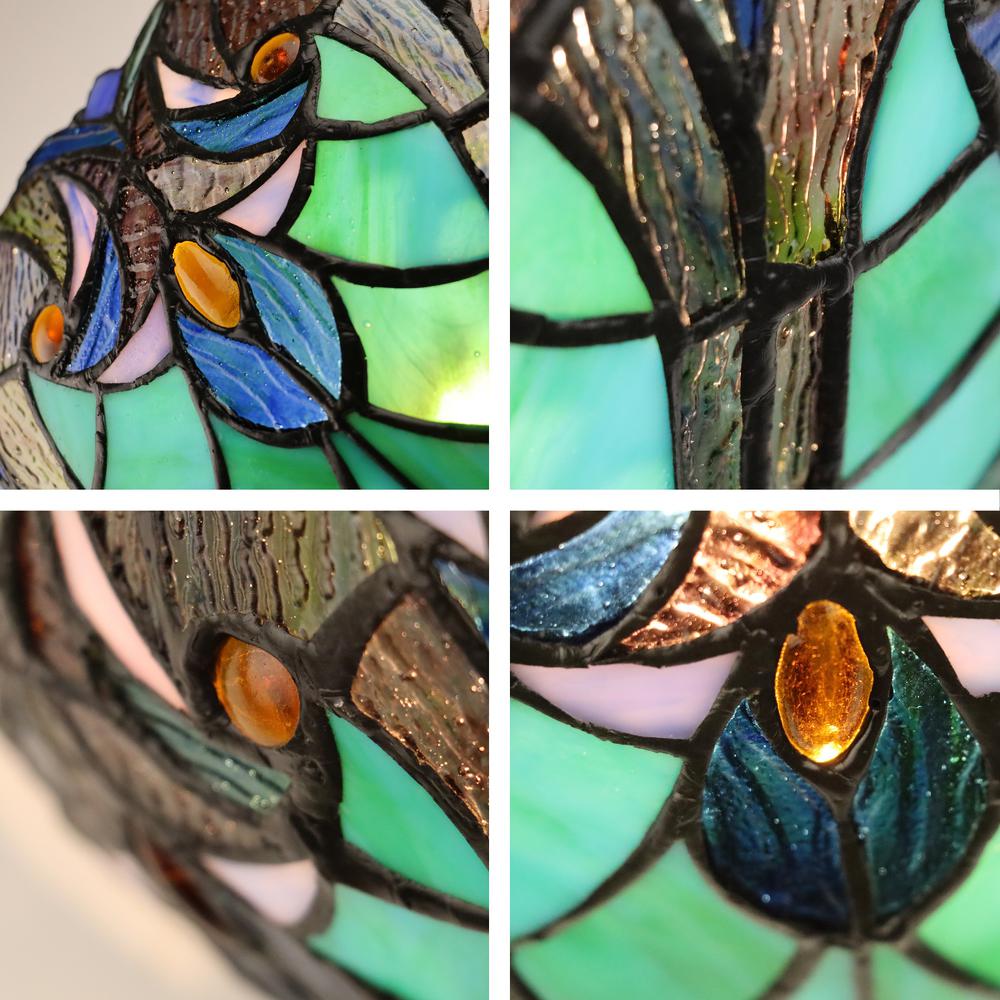 LIAISON Victorian-Style 1-Light Antique Dark Bronze Finish Wall Sconce 12" Shade. Picture 3