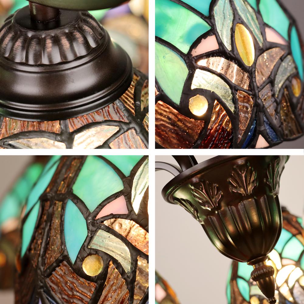 Victorian-Style 5-Light Antique Dark Bronze Finish Large Chandelier 25" Wide. Picture 4
