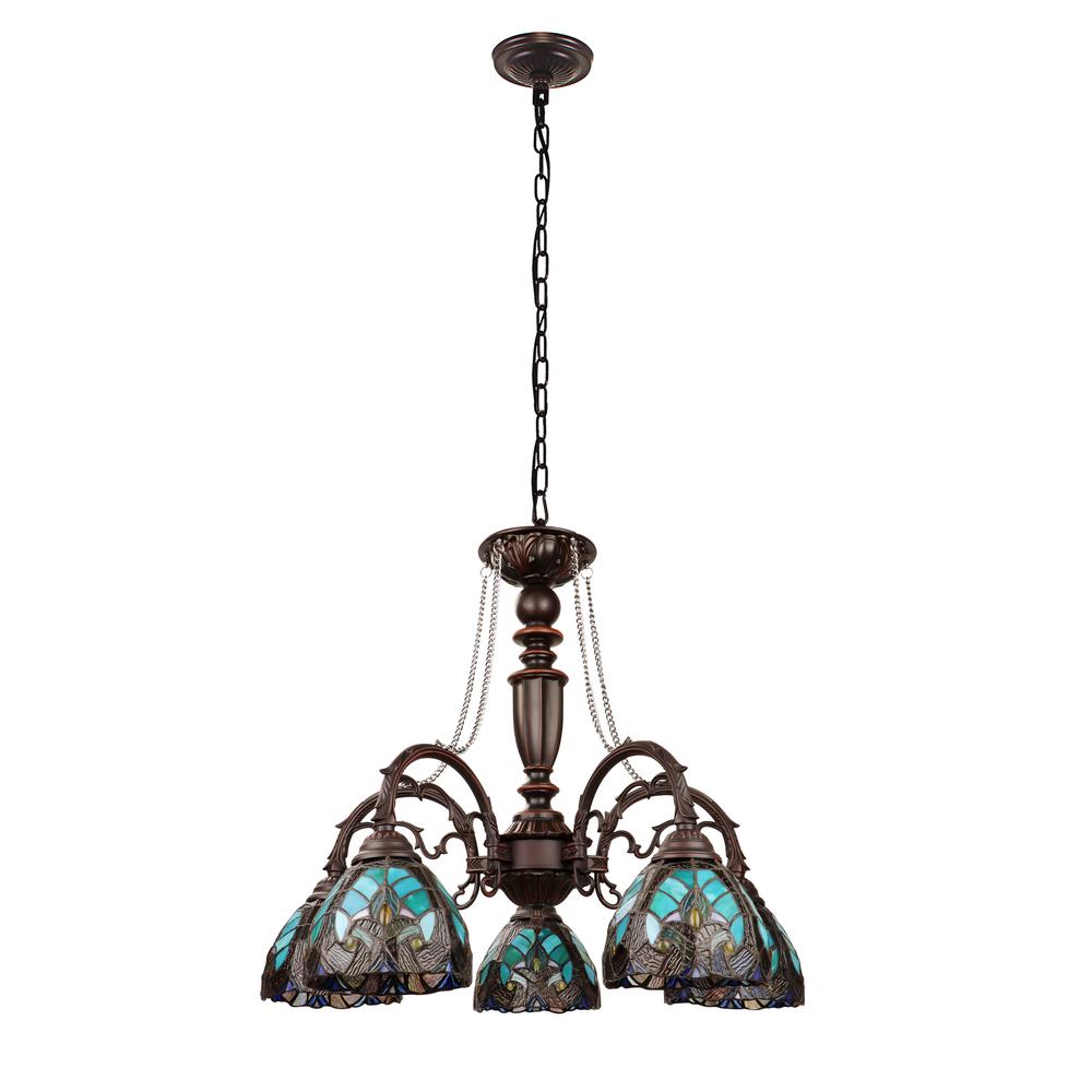 Liaison Victorian-Style 5-Light Antique Dark Bronze Finish Large Chandelier. Picture 2