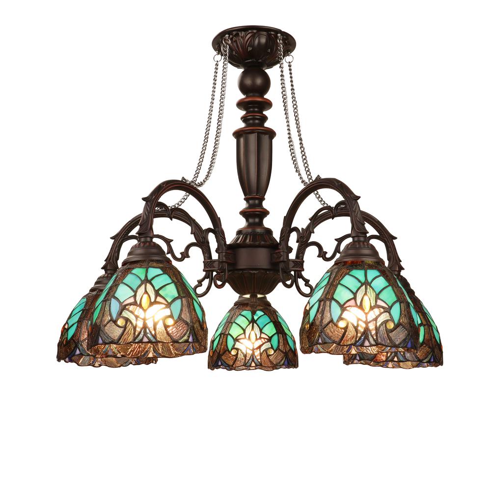 Liaison Victorian-Style 5-Light Antique Dark Bronze Finish Large Chandelier. Picture 3
