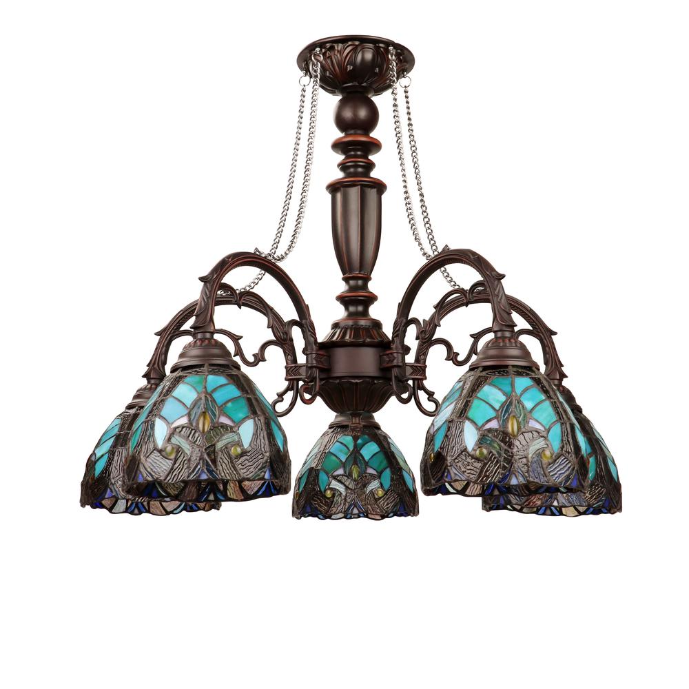 Liaison Victorian-Style 5-Light Antique Dark Bronze Finish Large Chandelier. Picture 4