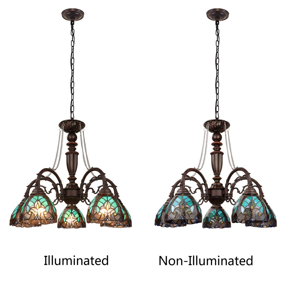 Liaison Victorian-Style 5-Light Antique Dark Bronze Finish Large Chandelier. Picture 7