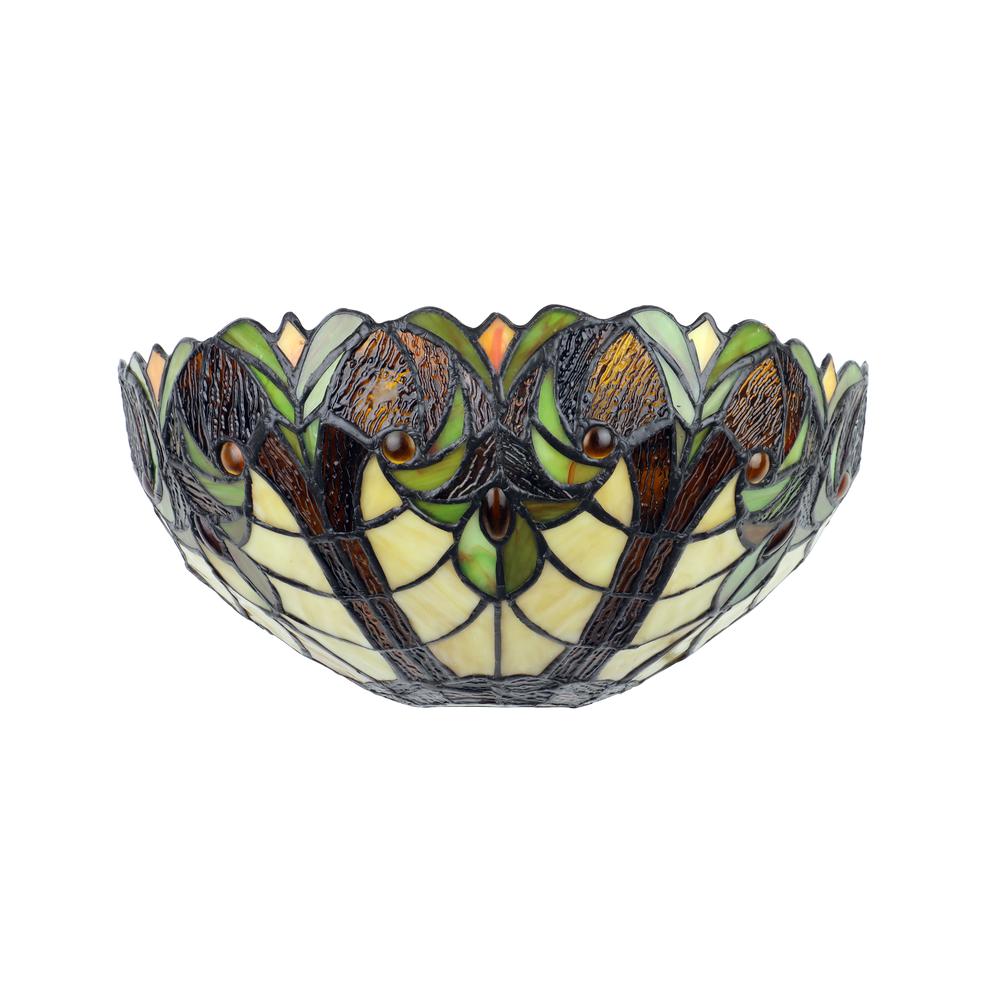 LIAISON Victorian-Style 1-Light Antique Dark Bronze Finish Wall Sconce 12" Shade. Picture 2
