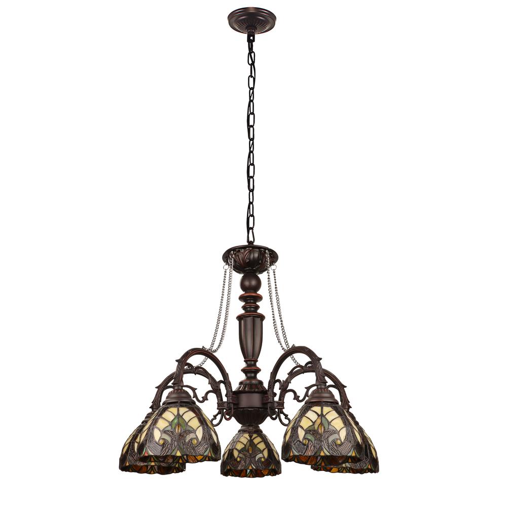 Liaison Victorian-Style 5-Light Antique Dark Bronze Finish Large Chandelier. Picture 2