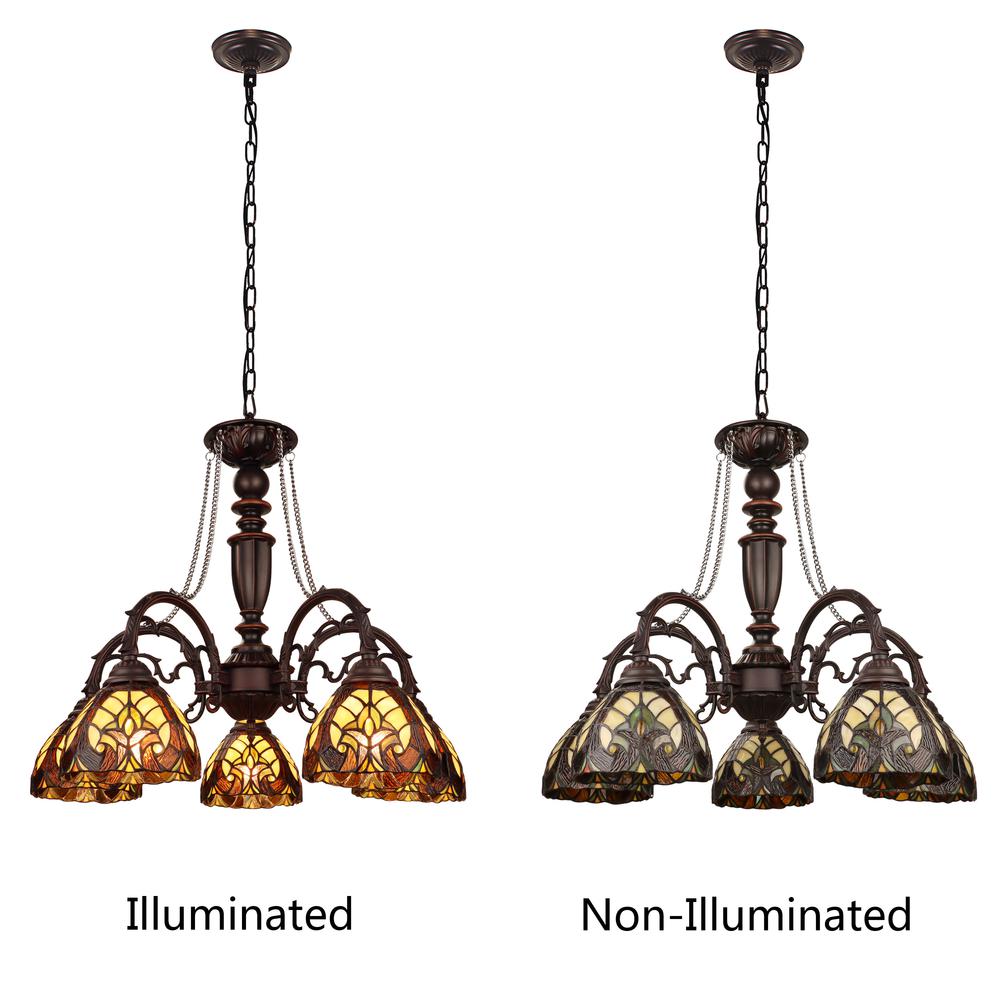 Liaison Victorian-Style 5-Light Antique Dark Bronze Finish Large Chandelier. Picture 7