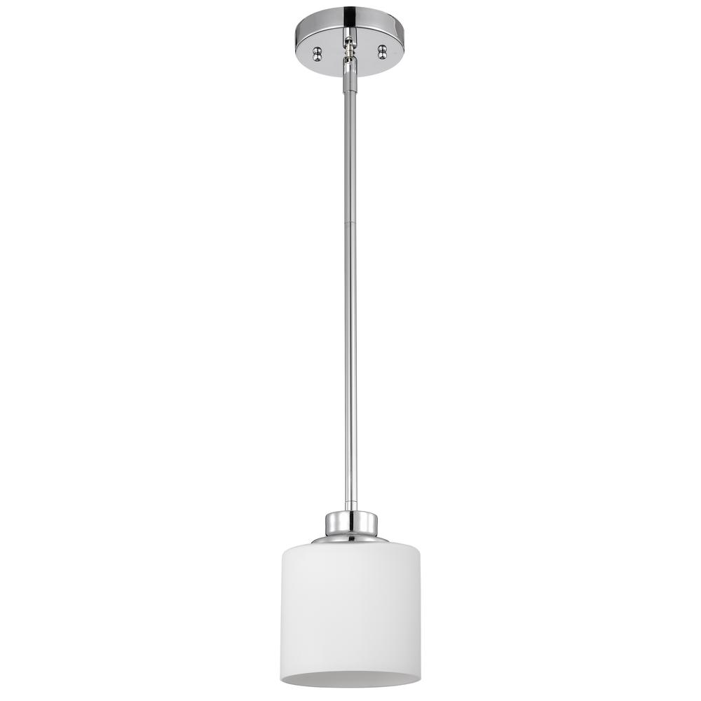 CHLOE Lighting SOLBI Contemporary 1 Light Chrome Mini Pendant Ceiling Fixture 6 " Wide. Picture 3