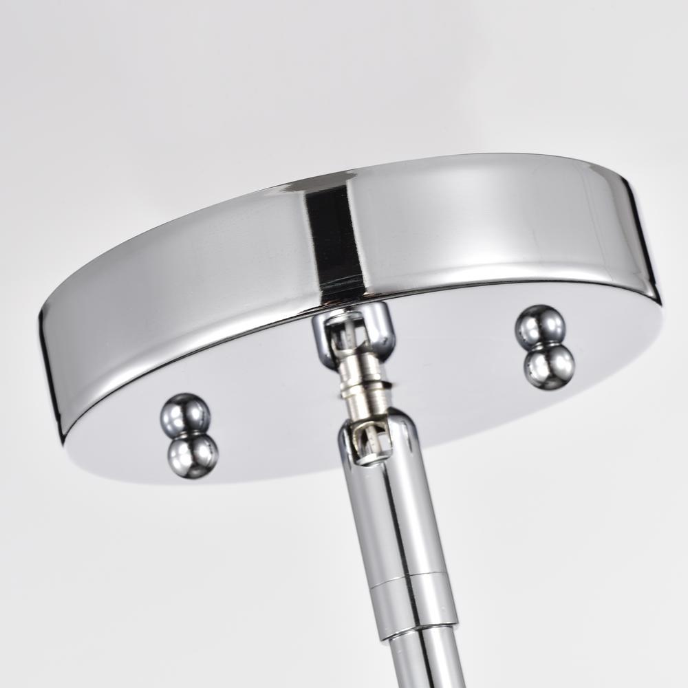 CHLOE Lighting SOLBI Contemporary 1 Light Chrome Mini Pendant Ceiling Fixture 6 " Wide. Picture 4