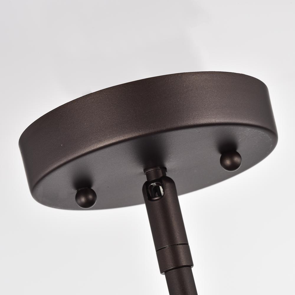 CHLOE Lighting SOLBI Contemporary 1 Light Oil Rubbed Bronze Mini Pendant Ceiling Fixture 6" Wide. Picture 4