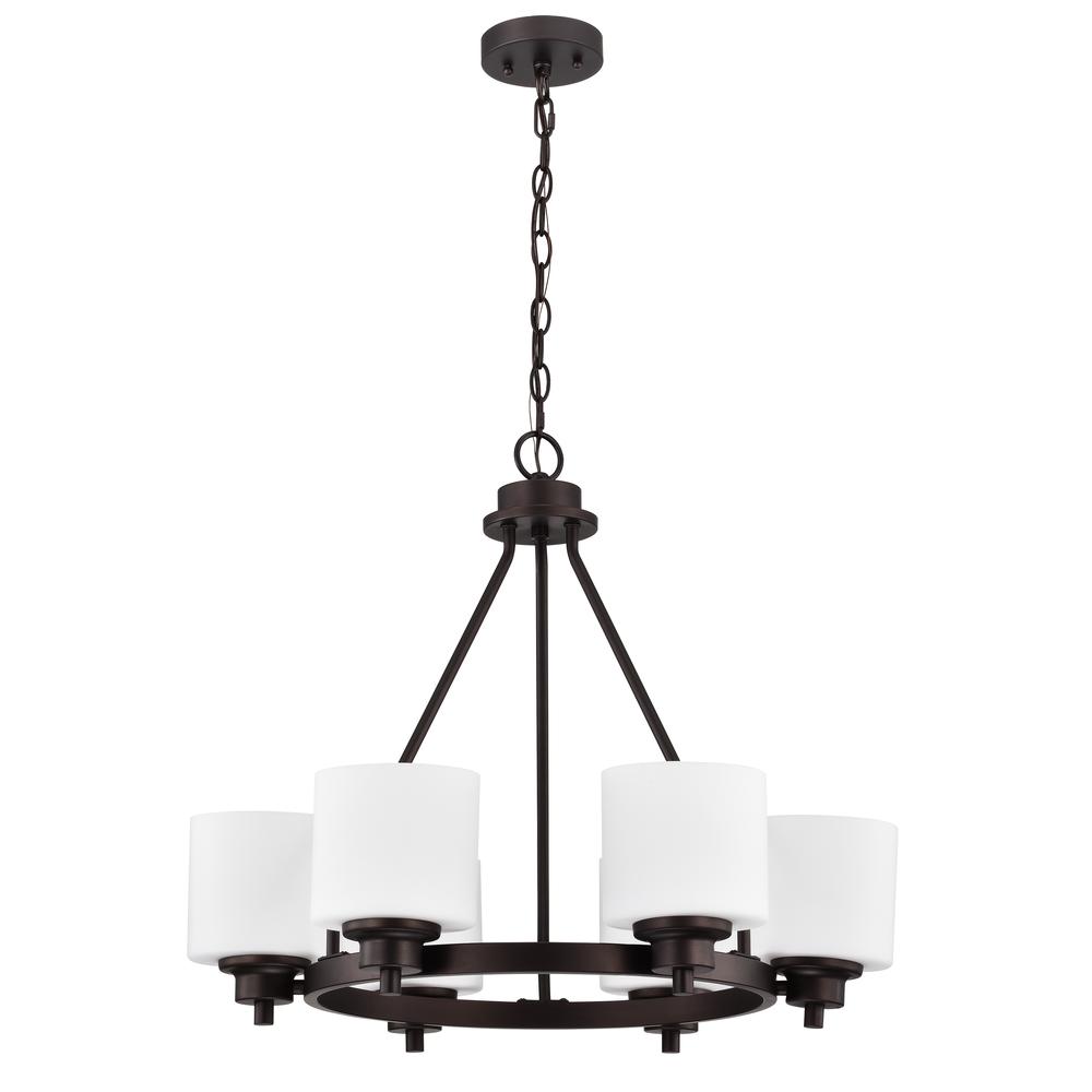 CHLOE Lighting SOLBI Contemporary 6 Light Chrome Large Chandelier Ceiling Fixture 24" Wide. Picture 2