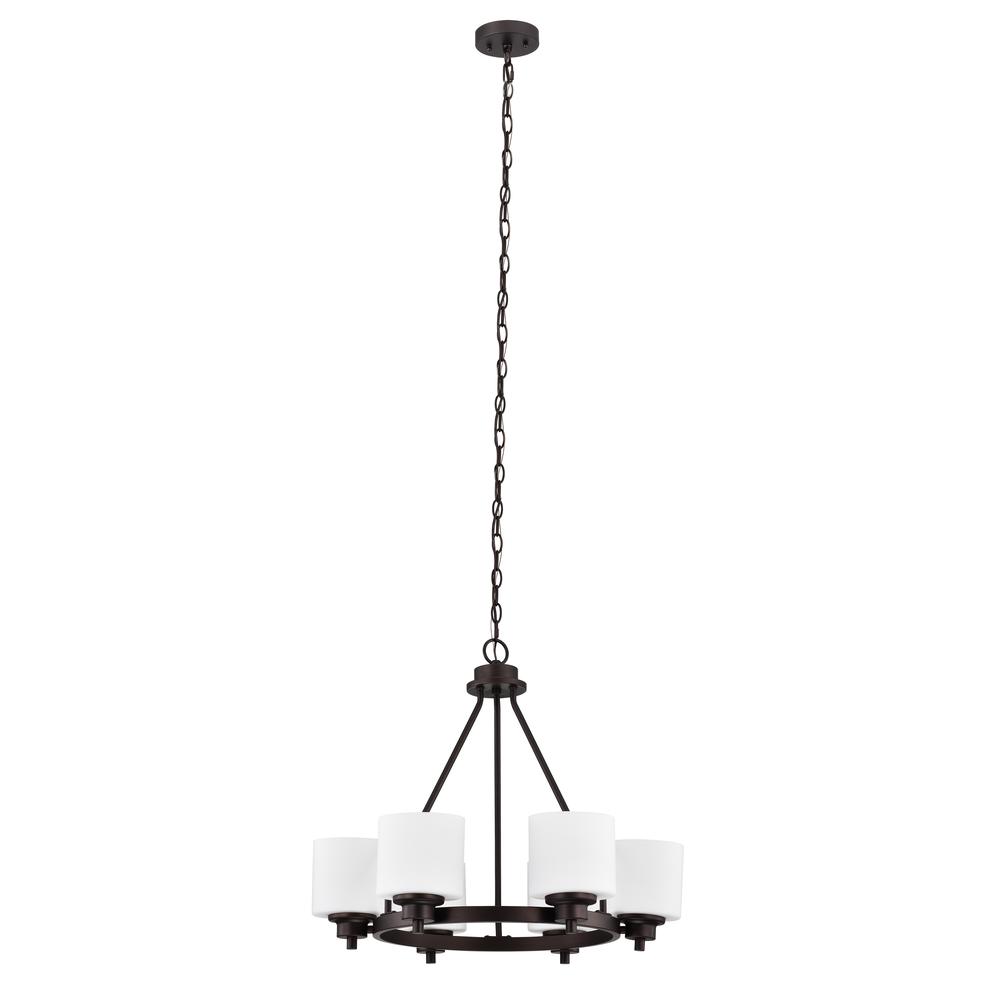 CHLOE Lighting SOLBI Contemporary 6 Light Chrome Large Chandelier Ceiling Fixture 24" Wide. Picture 3