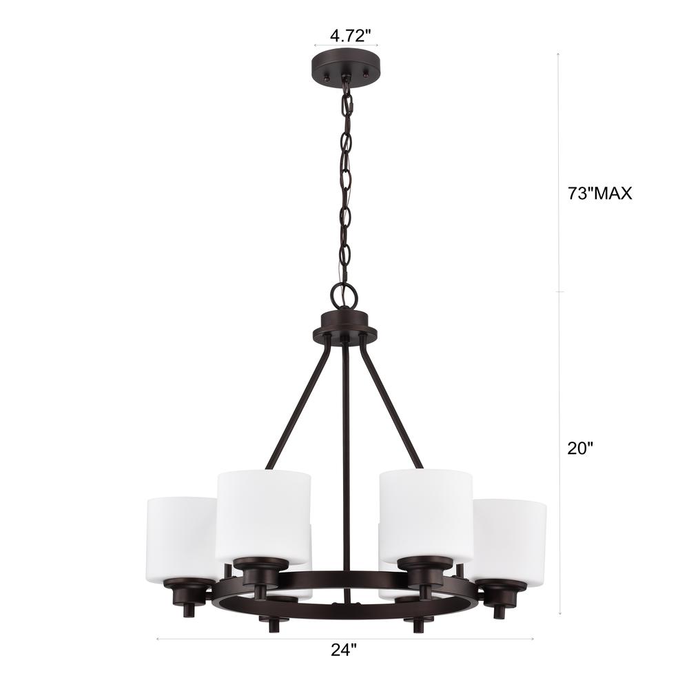 CHLOE Lighting SOLBI Contemporary 6 Light Chrome Large Chandelier Ceiling Fixture 24" Wide. Picture 11