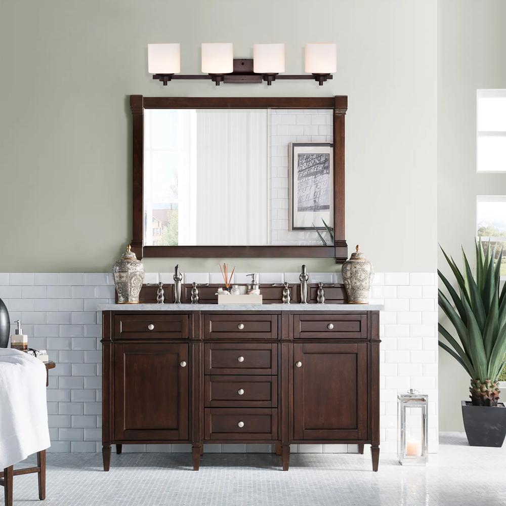 CHLOE Lighting SOLBI Contemporary 4 Light Oil Rubbed Bronze Bath Vanity Fixture 33" Wide. Picture 6