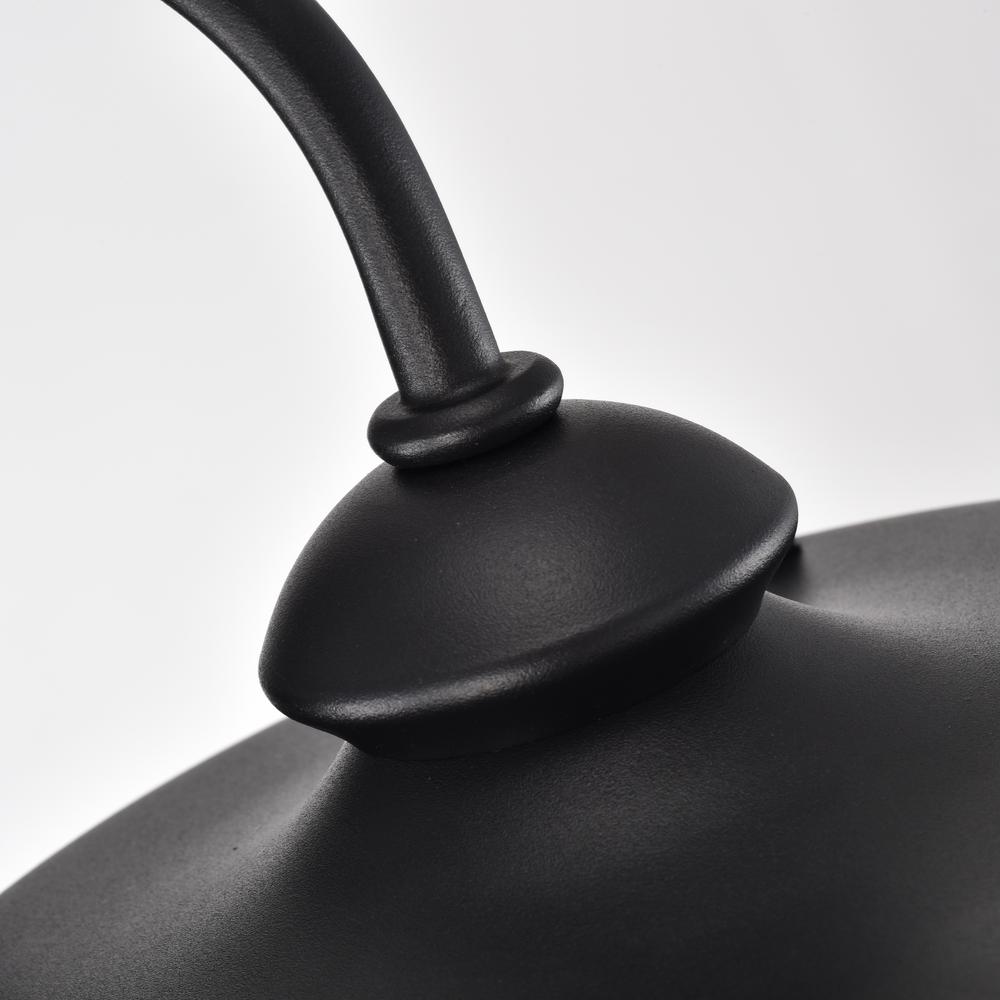 CHLOE Lighting COLE Transitional 1 Light Textured Black Outdoor Wall Sconce 12" Height. Picture 4