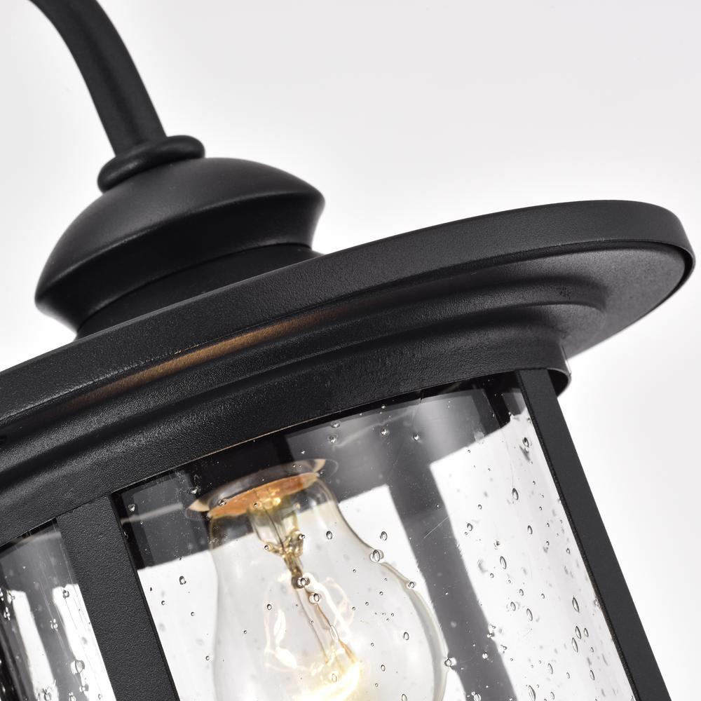 CHLOE Lighting COLE Transitional 1 Light Textured Black Outdoor Wall Sconce 16" Height. Picture 3