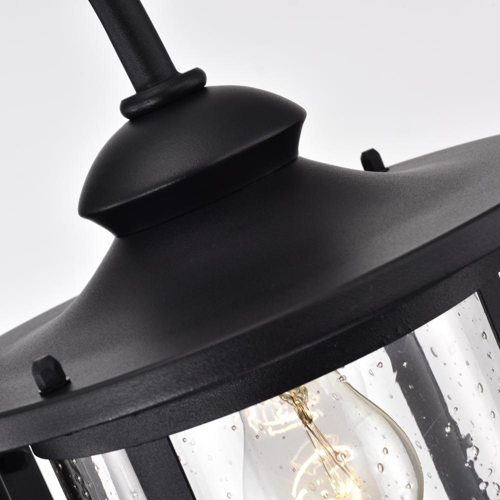 CHLOE Lighting COLE Transitional 1 Light Textured Black Outdoor Wall Sconce 16" Height. Picture 4
