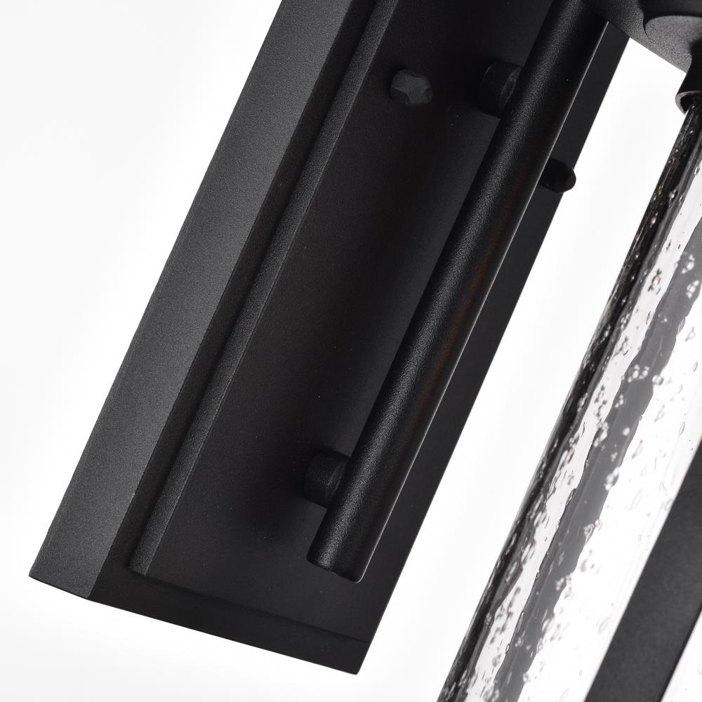 CHLOE Lighting COLE Transitional 1 Light Textured Black Outdoor Wall Sconce 16" Height. Picture 5