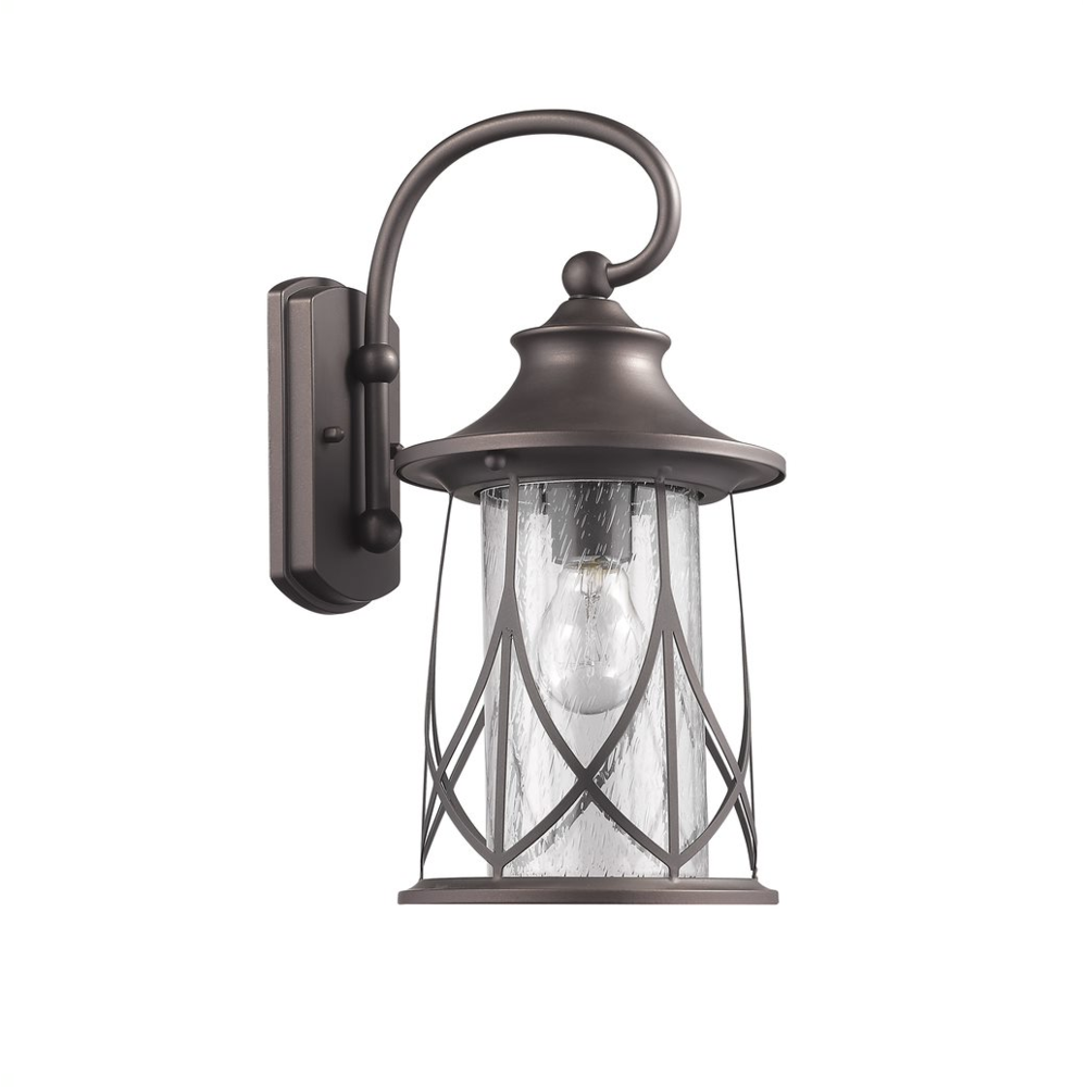 MARHAUS Transitional 1 Light Rubbed Bronze Outdoor Wall Sconce 15" Height. Picture 1