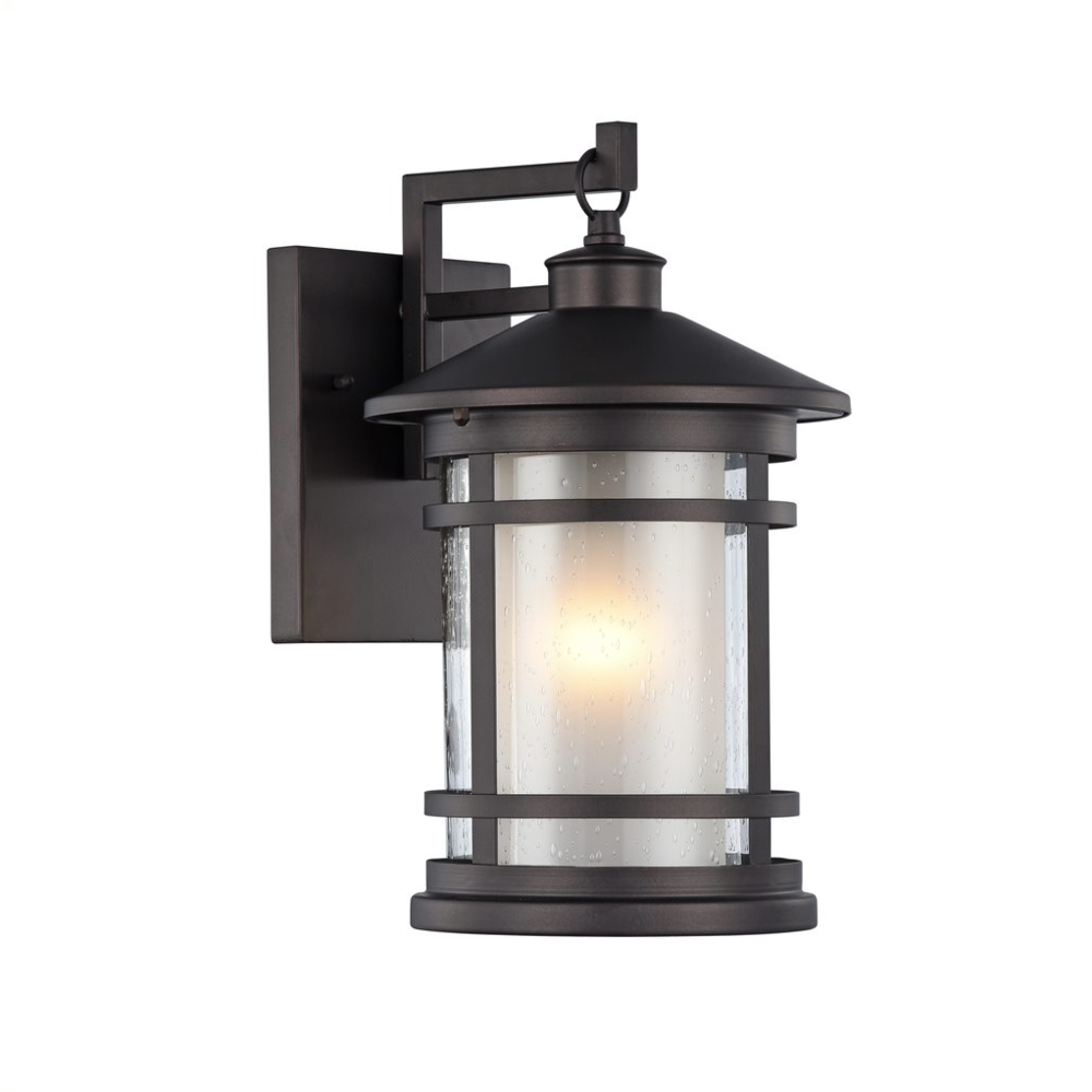 ADESSO Transitional 1 Light Rubbed Bronze Outdoor Wall Sconce 14" Height. Picture 1