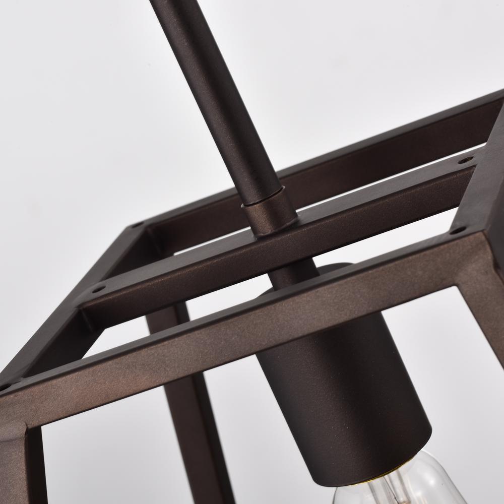 CHLOE Lighting IRONCLAD- Industrial 1 Light Oil Rubbed Bronze Mini Pendant Ceiling Fixture 10" Wide. Picture 7