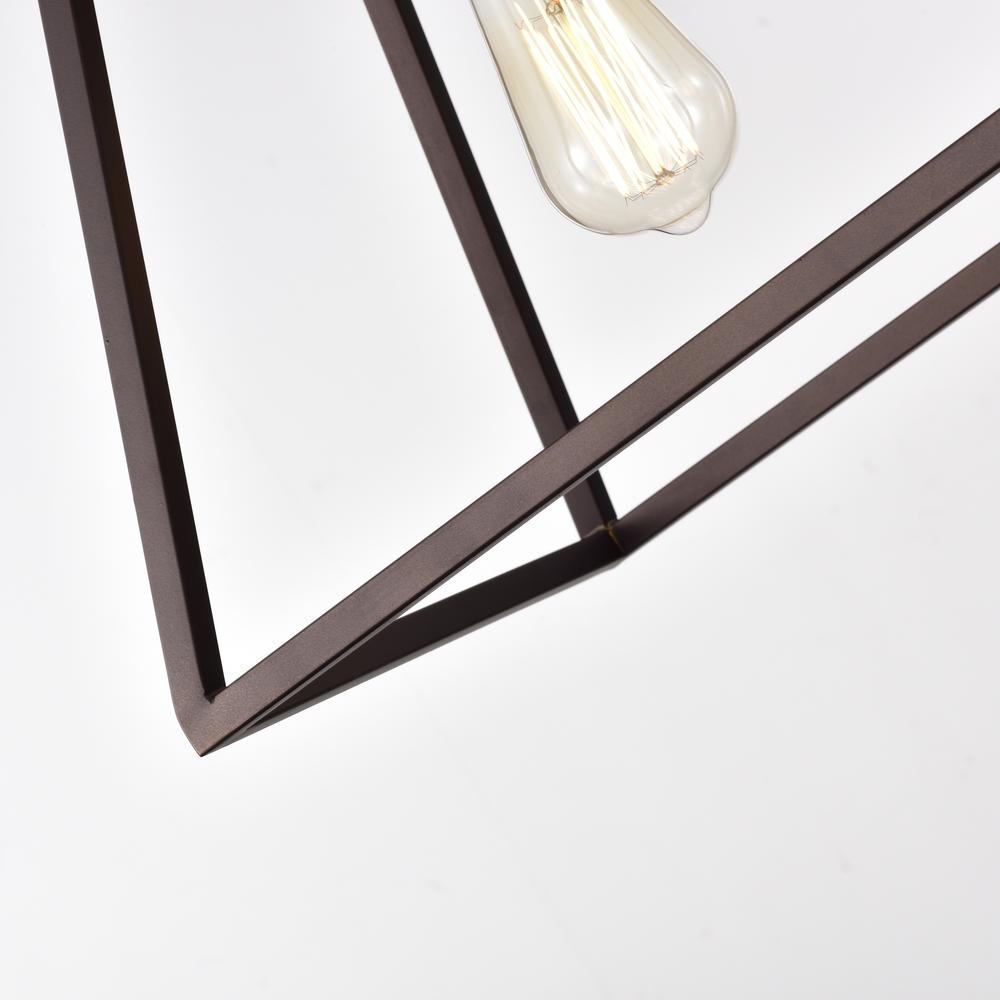 CHLOE Lighting IRONCLAD Industrial 5 Light Oil Rubbed Bronze Island Pendant Ceiling Fixture 38" Wide. Picture 3