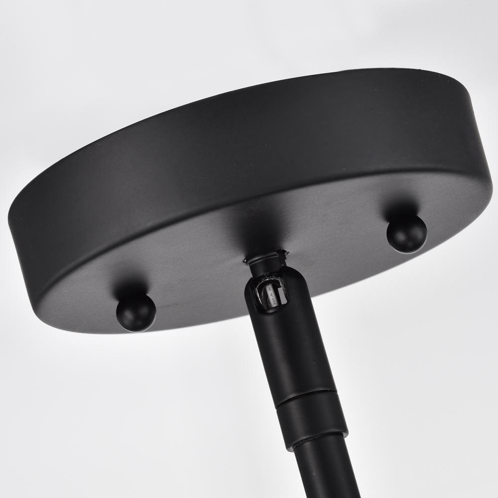 CHLOE Lighting IRONCLAD Industrial 4 Light Textured Black Inverted Pendant Ceiling Fixture 16" Wide. Picture 11