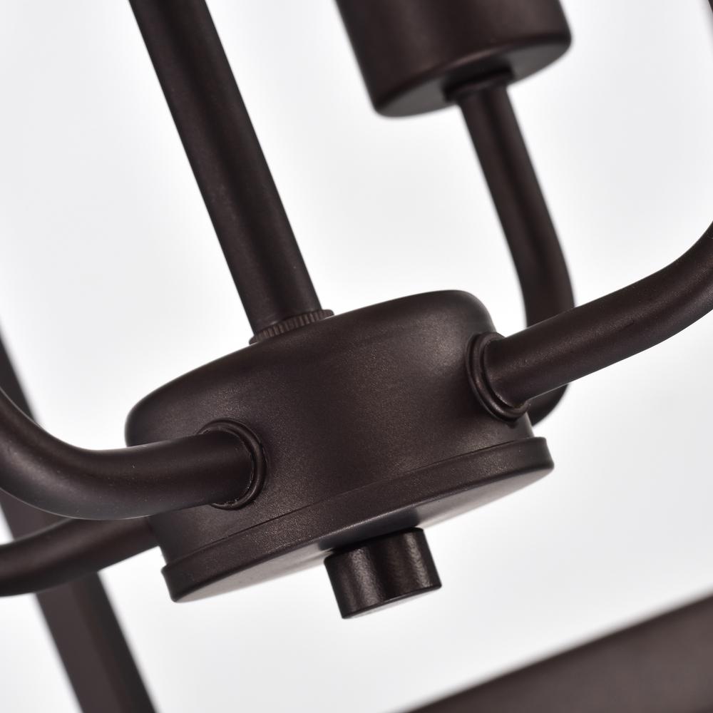 CHLOE Lighting IRONCLAD Industrial 4 Light Oil Rubbed Bronze Inverted Pendant Ceiling Fixture 16" Wide. Picture 6