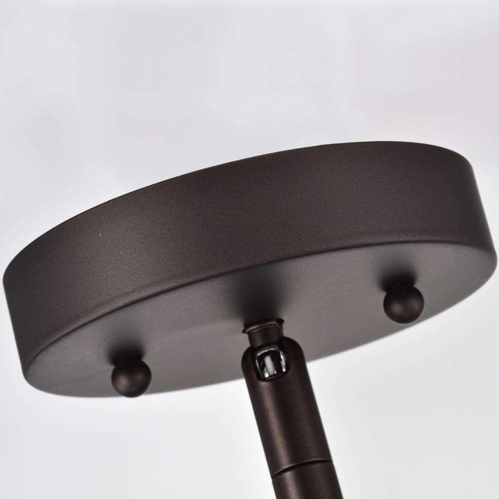 CHLOE Lighting IRONCLAD Industrial 4 Light Oil Rubbed Bronze Inverted Pendant Ceiling Fixture 16" Wide. Picture 7