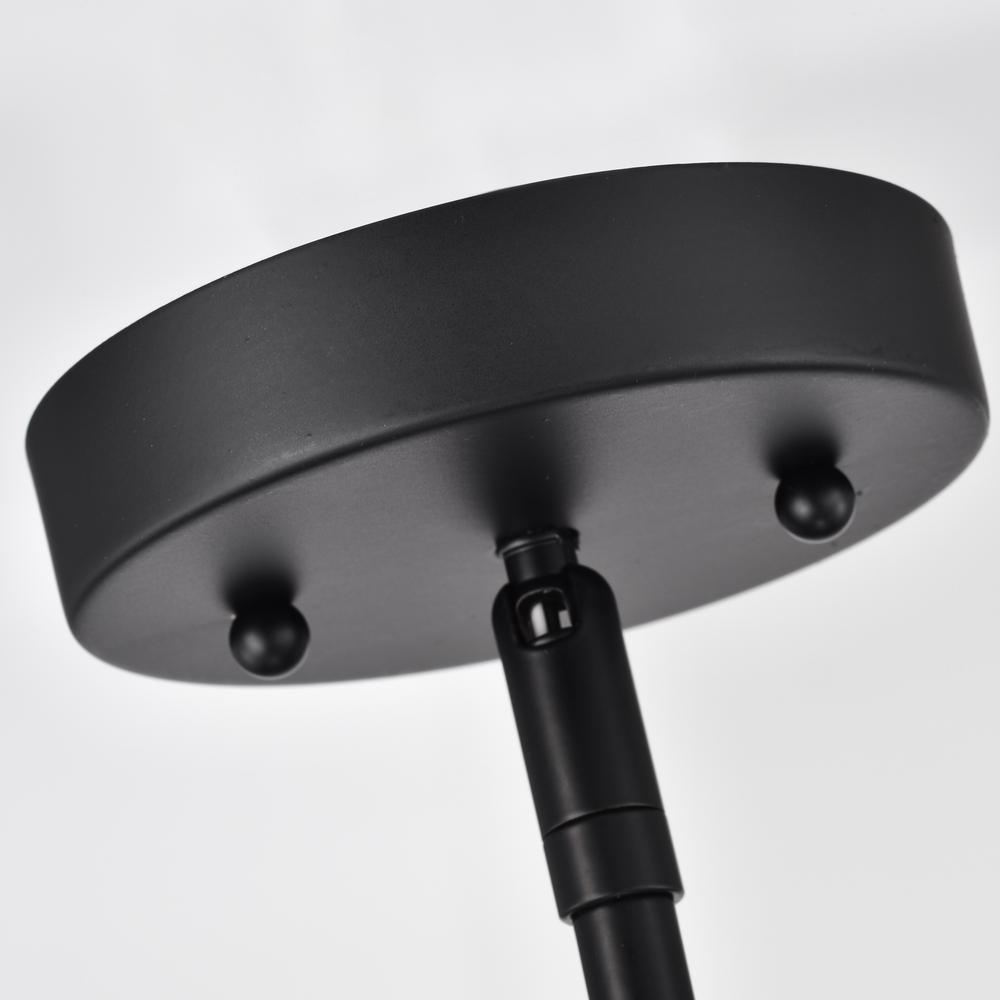 CHLOE Lighting IRONCLAD Industrial 4 Light Textured Black Inverted Pendant Ceiling Fixture 14" Wide. Picture 10