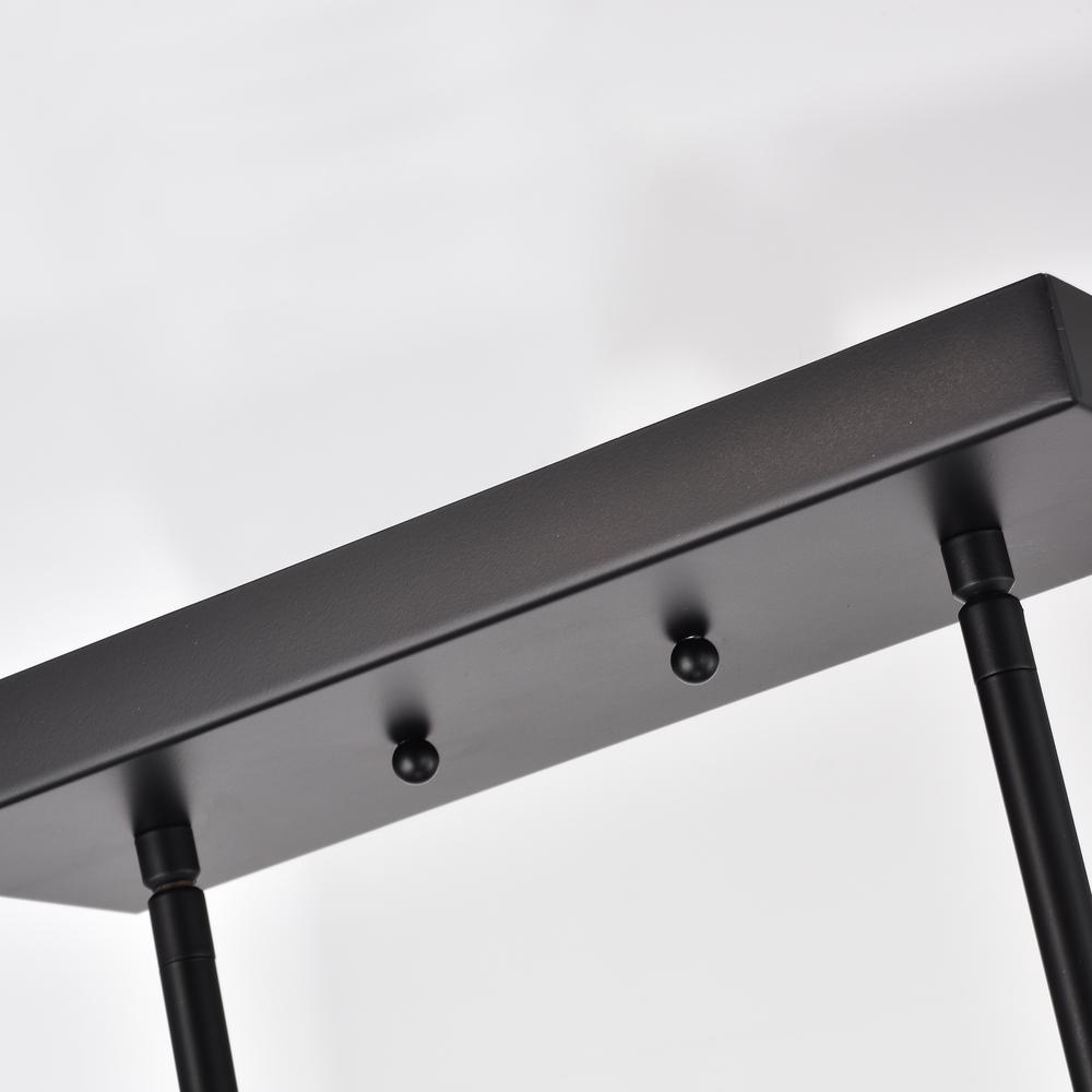 CHLOE Lighting IRONCLAD Industrial 5 Light Textured Black Island Pendant Ceiling Fixture 35" Wide. Picture 10