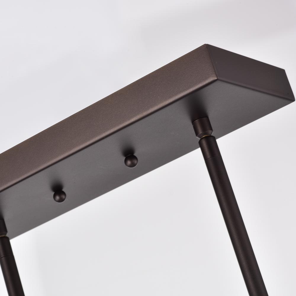 CHLOE Lighting IRONCLAD Industrial 5 Light Oil Rubbed Bronze Island Pendant Ceiling Fixture 35" Wide. Picture 6