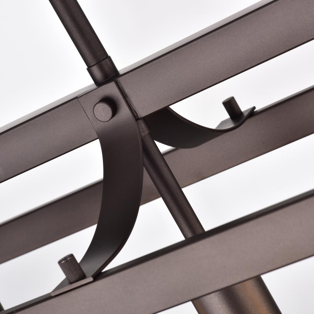 CHLOE Lighting IRONCLAD Industrial 5 Light Oil Rubbed Bronze Island Pendant Ceiling Fixture 36" Wide. Picture 4