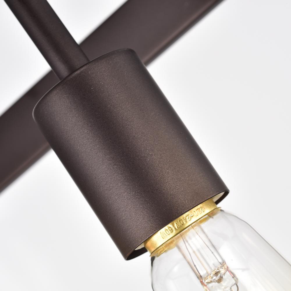 CHLOE Lighting IRONCLAD Industrial 5 Light Oil Rubbed Bronze Island Pendant Ceiling Fixture 36" Wide. Picture 6