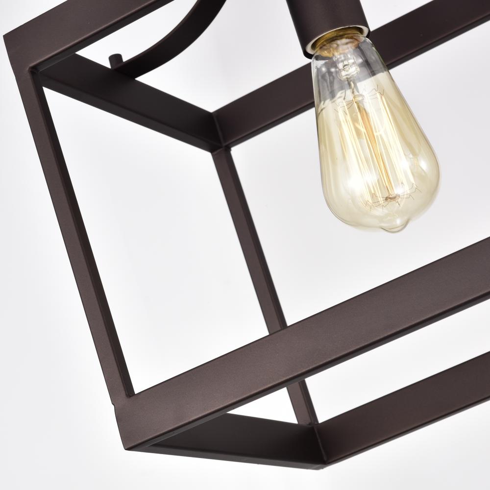 CHLOE Lighting IRONCLAD Industrial 5 Light Oil Rubbed Bronze Island Pendant Ceiling Fixture 36" Wide. Picture 9