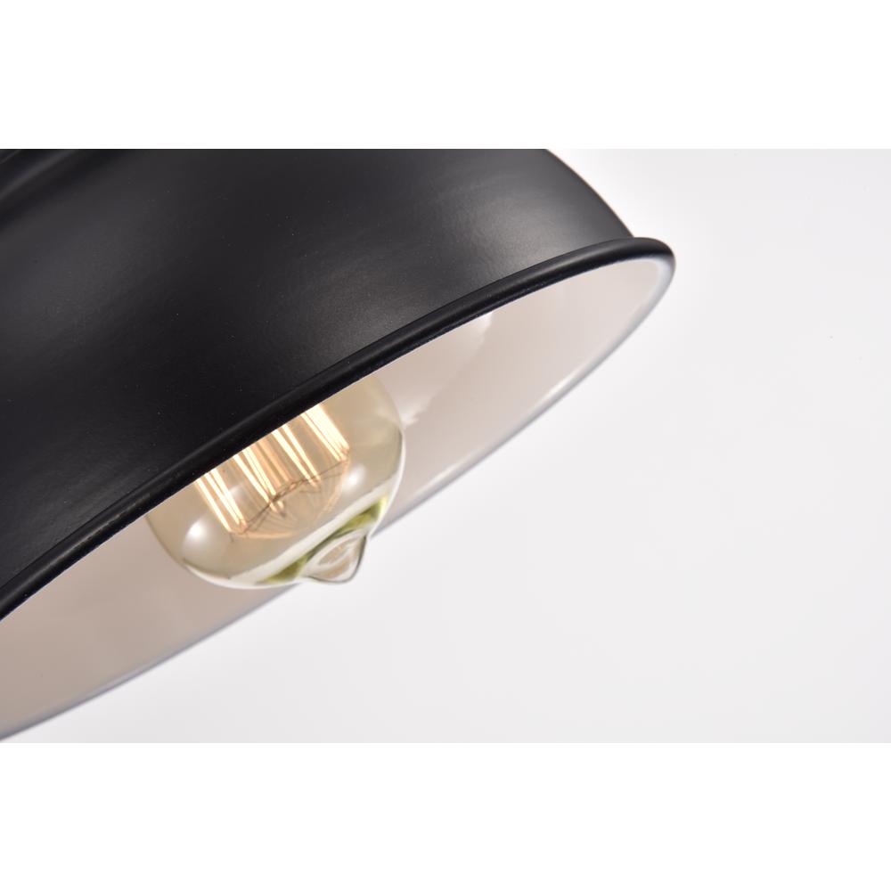 CHLOE Lighting IRONCLAD Industrial 1 Light Textured Black Indoor Wall Sconce 8" Wide. Picture 5