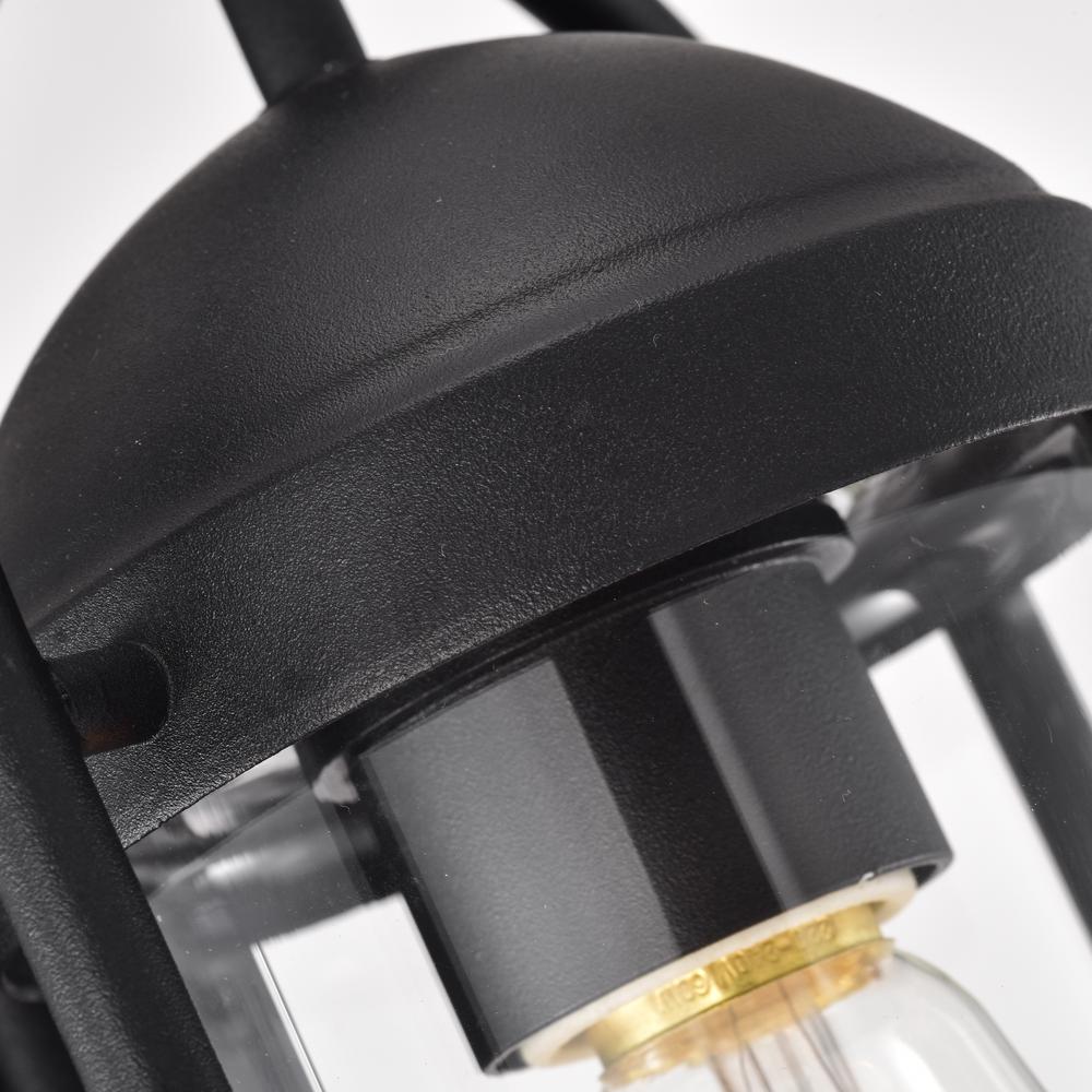 CHLOE Lighting HOLLIS Transitional 1 Light Textured Black Outdoor Wall Sconce 13" Height. Picture 4