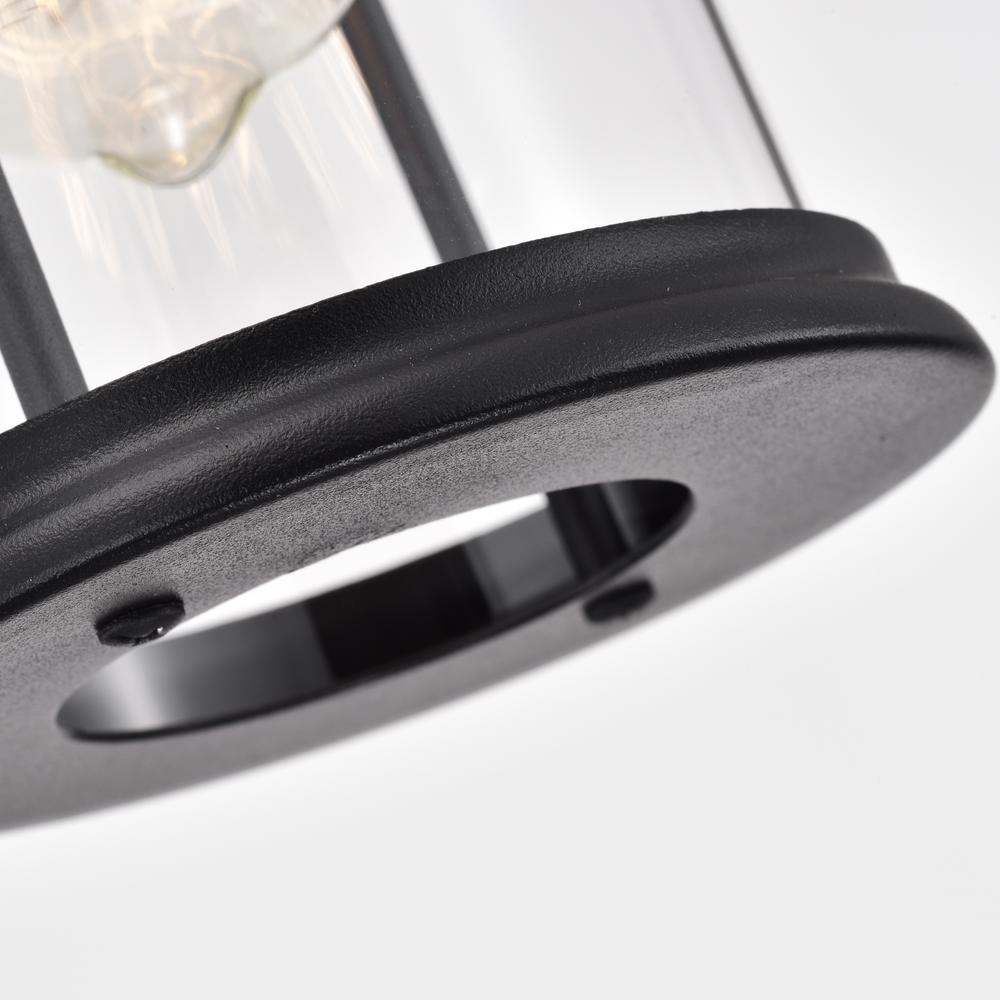 CHLOE Lighting AINSLEY Transitional 1 Light Textured Black Outdoor Wall Sconce 13" Height. Picture 5
