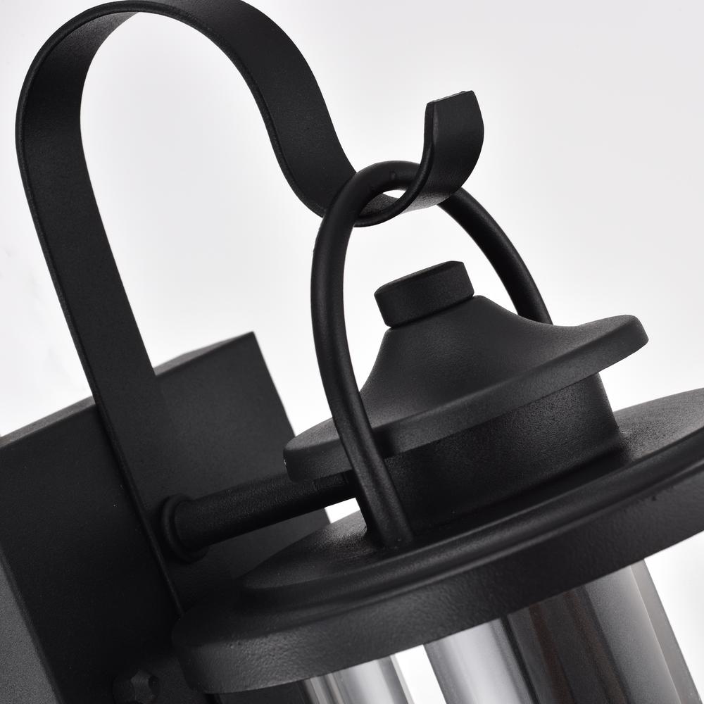 CHLOE Lighting AINSLEY Transitional 1 Light Textured Black Outdoor Wall Sconce 13" Height. Picture 6
