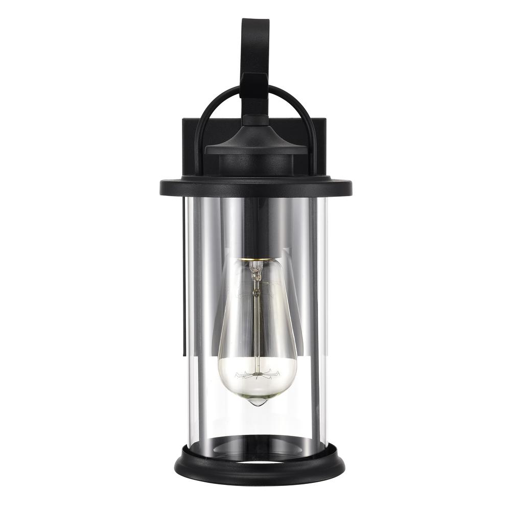 CHLOE Lighting AINSLEY Transitional 1 Light Textured Black Outdoor Wall Sconce 13" Height. Picture 7