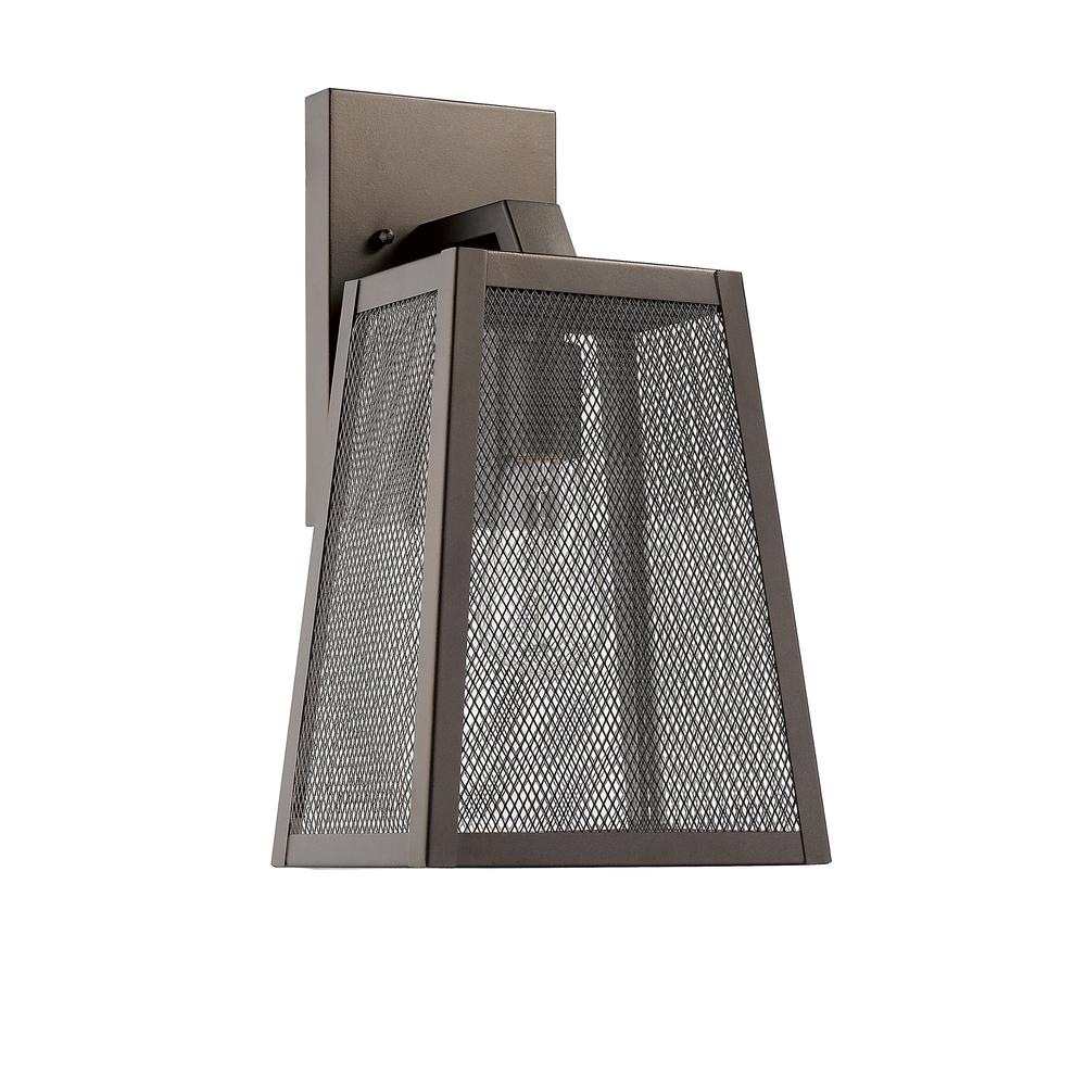 EMERSON Industrial 1 Light Rubbed Bronze Outdoor Wall Sconce 15" Tall. Picture 3