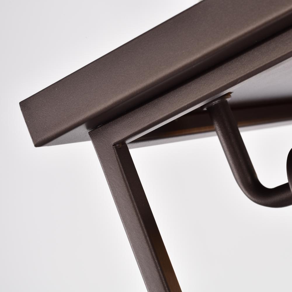CHLOE Lighting IRONCLAD Industrial 2 Light Oil Rubbed Bronze Ceiling Flush Fixture 11" Wide. Picture 4