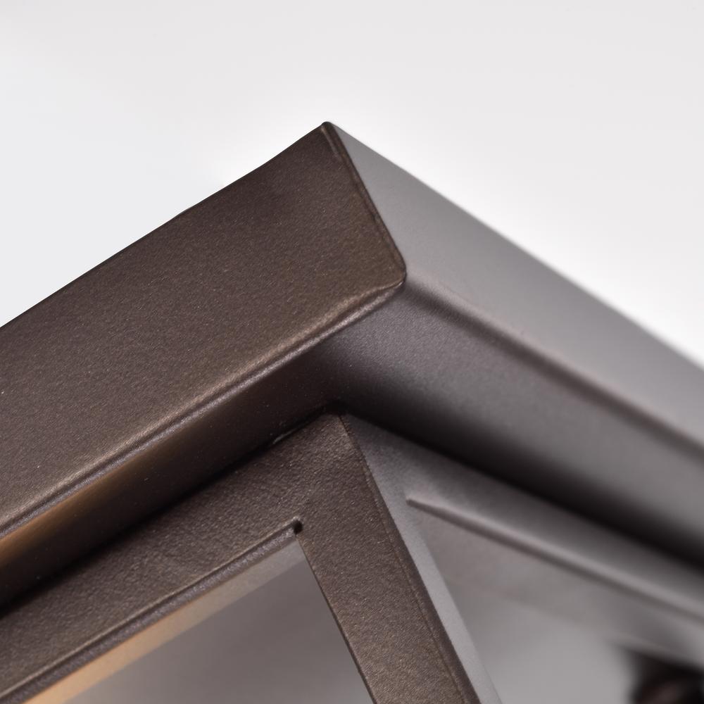 CHLOE Lighting IRONCLAD Industrial 2 Light Oil Rubbed Bronze Ceiling Flush Fixture 11" Wide. Picture 7