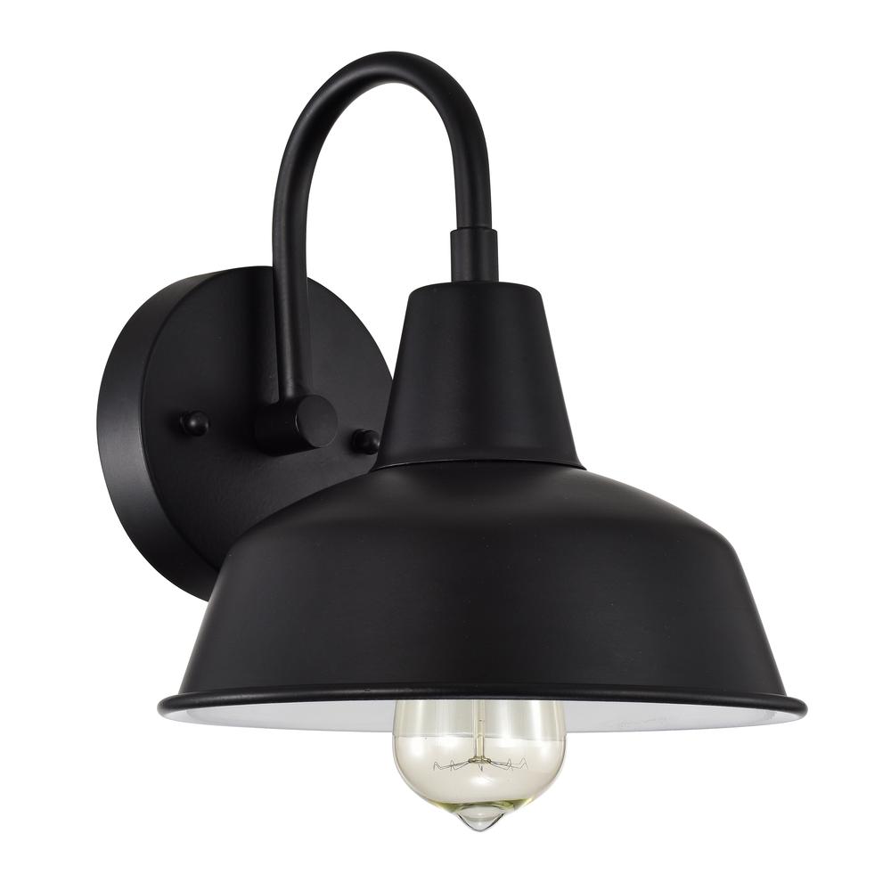 CHLOE Lighting IRONCLAD Industrial 1 Light Textured Black Indoor Wall Sconce 9" Wide. Picture 5