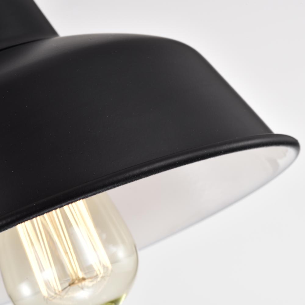 CHLOE Lighting IRONCLAD Industrial 1 Light Textured Black Indoor Wall Sconce 9" Wide. Picture 4