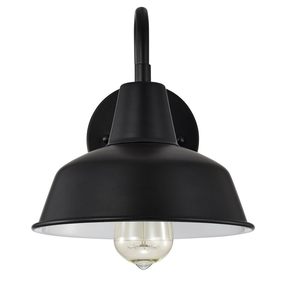 CHLOE Lighting IRONCLAD Industrial 1 Light Textured Black Indoor Wall Sconce 9" Wide. Picture 7