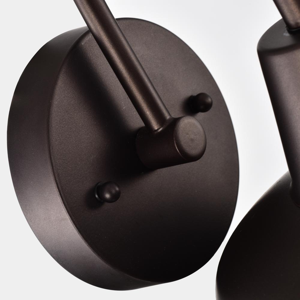 CHLOE Lighting IRONCLAD Industrial 1 Light Oil Rubbed Bronze Indoor Wall Sconce 9" Wide. Picture 5