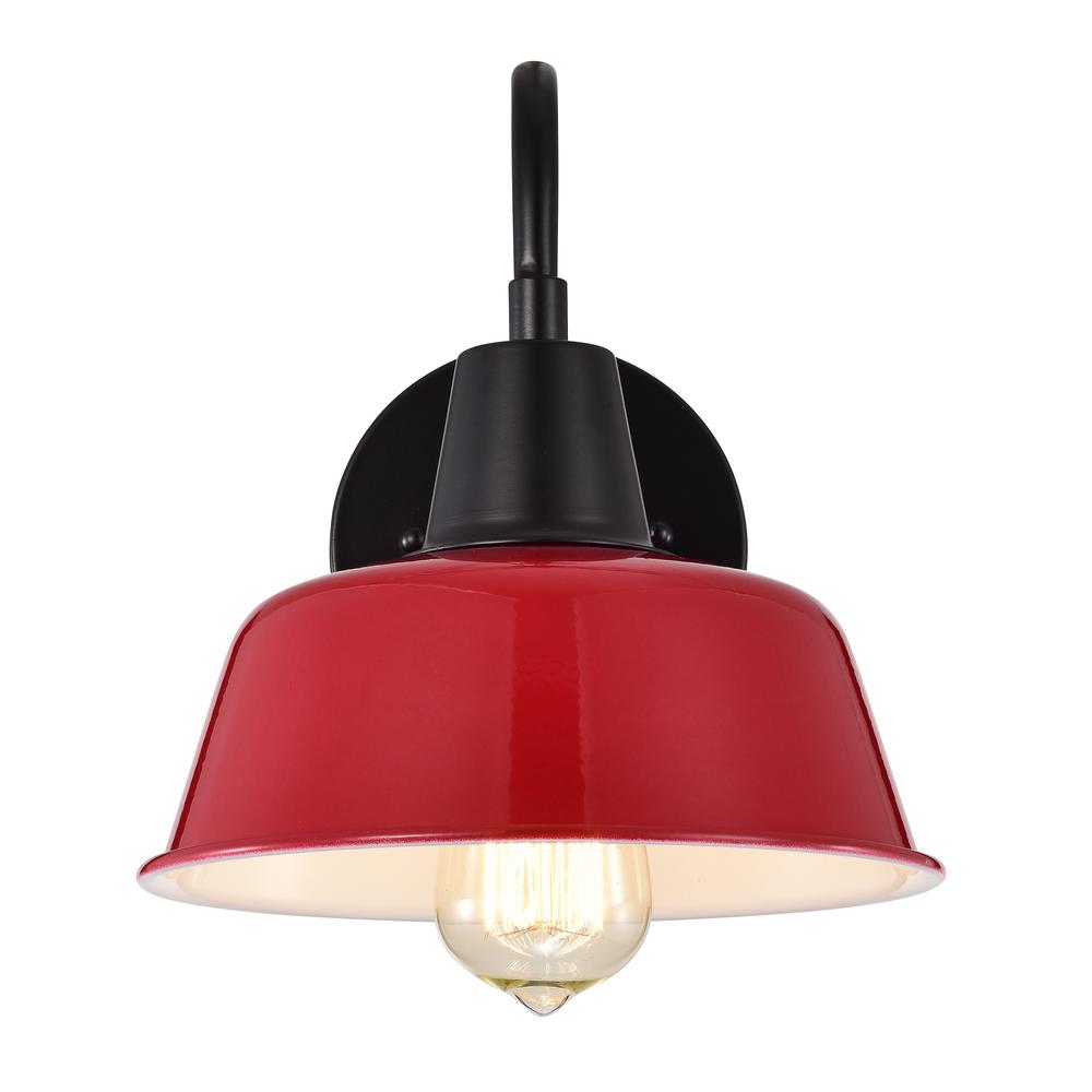 CHLOE Lighting IRONCLAD Industrial 1 Light Matte Black Indoor Wall Sconce 9" Wide. Picture 3