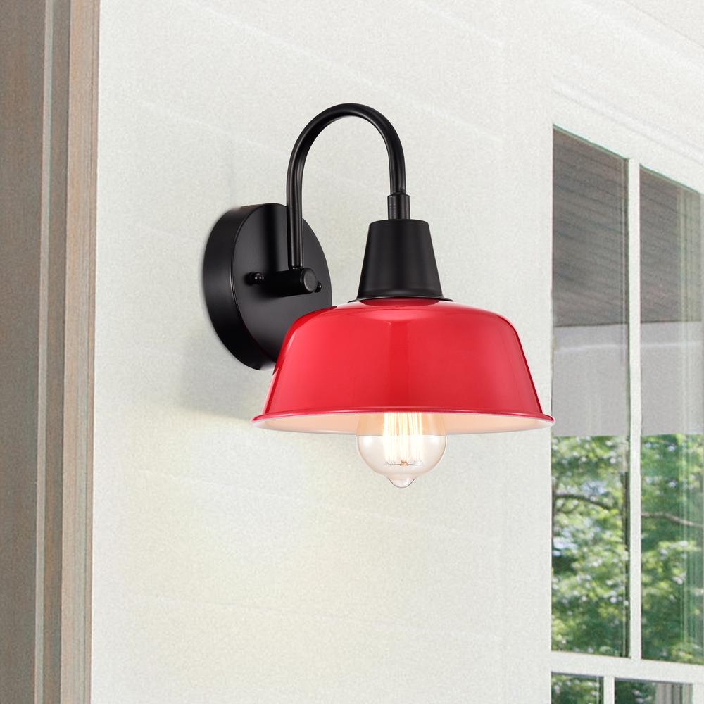 CHLOE Lighting IRONCLAD Industrial 1 Light Matte Black Indoor Wall Sconce 9" Wide. Picture 14